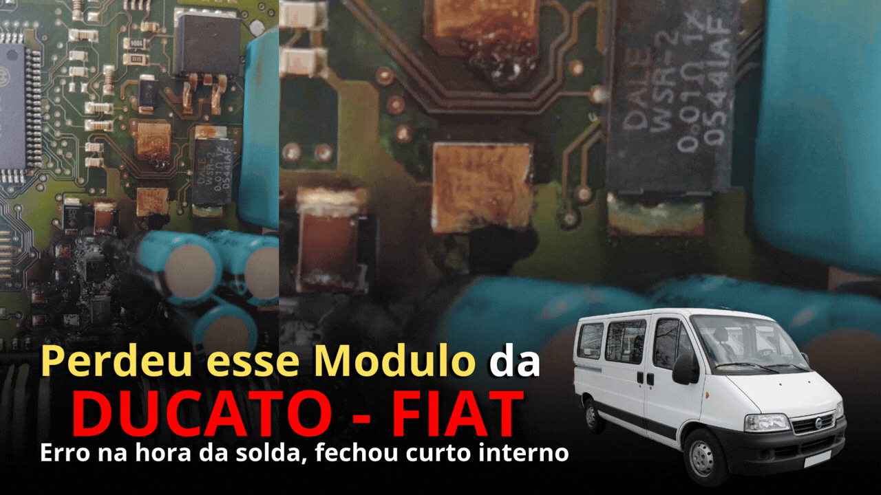 Erro na soldagem danificando placa